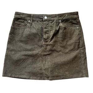 Old Navy Corduroy Olive Mini Skirt